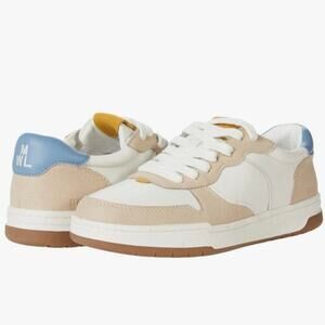 Madewell unisex court sneakers neutral leather and suede women’s 8/ men’s 6.5
